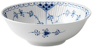 Blue Fluted Half Lace skål 38 cl /16 cm