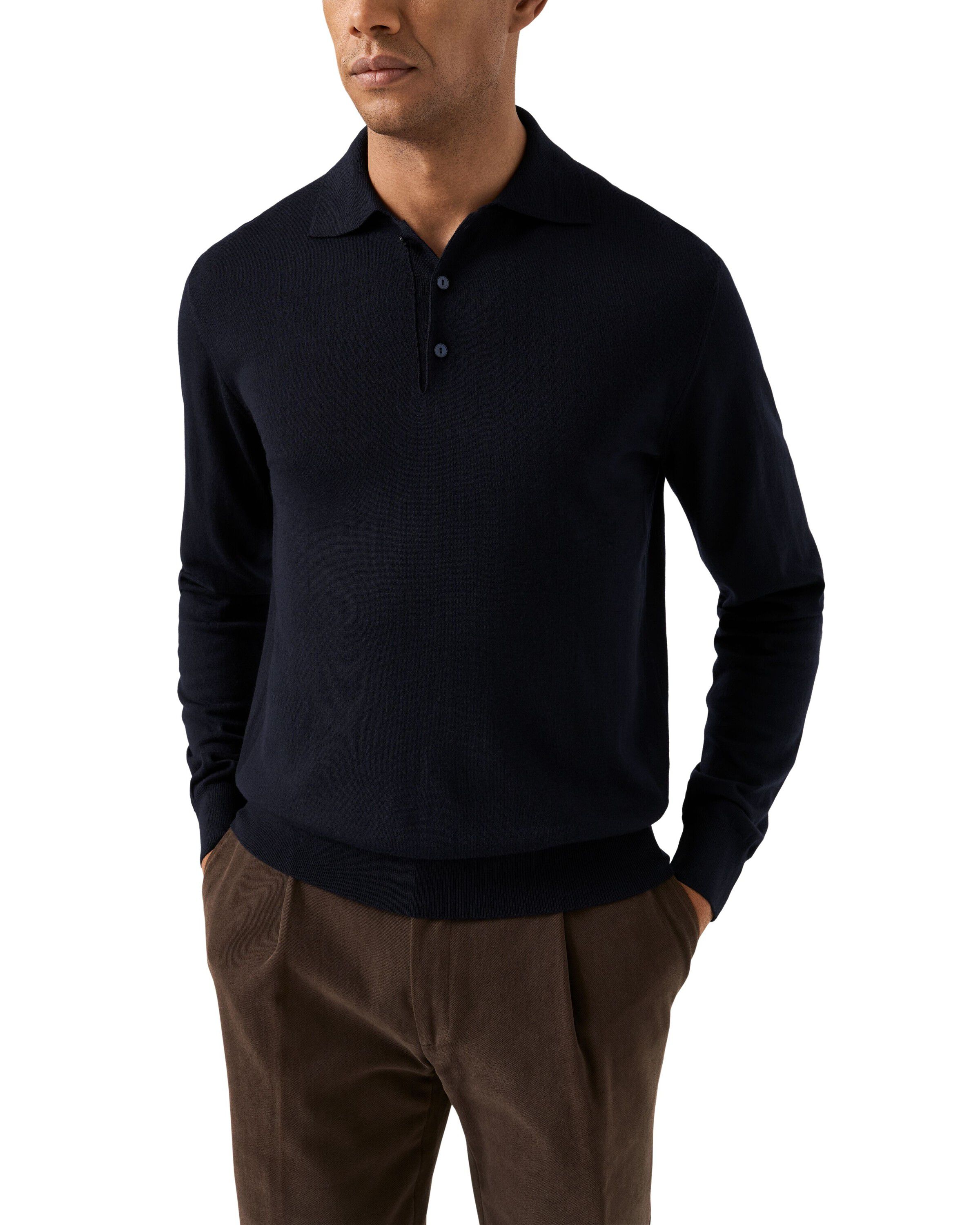 Fine Knit Merino Polo Shirt