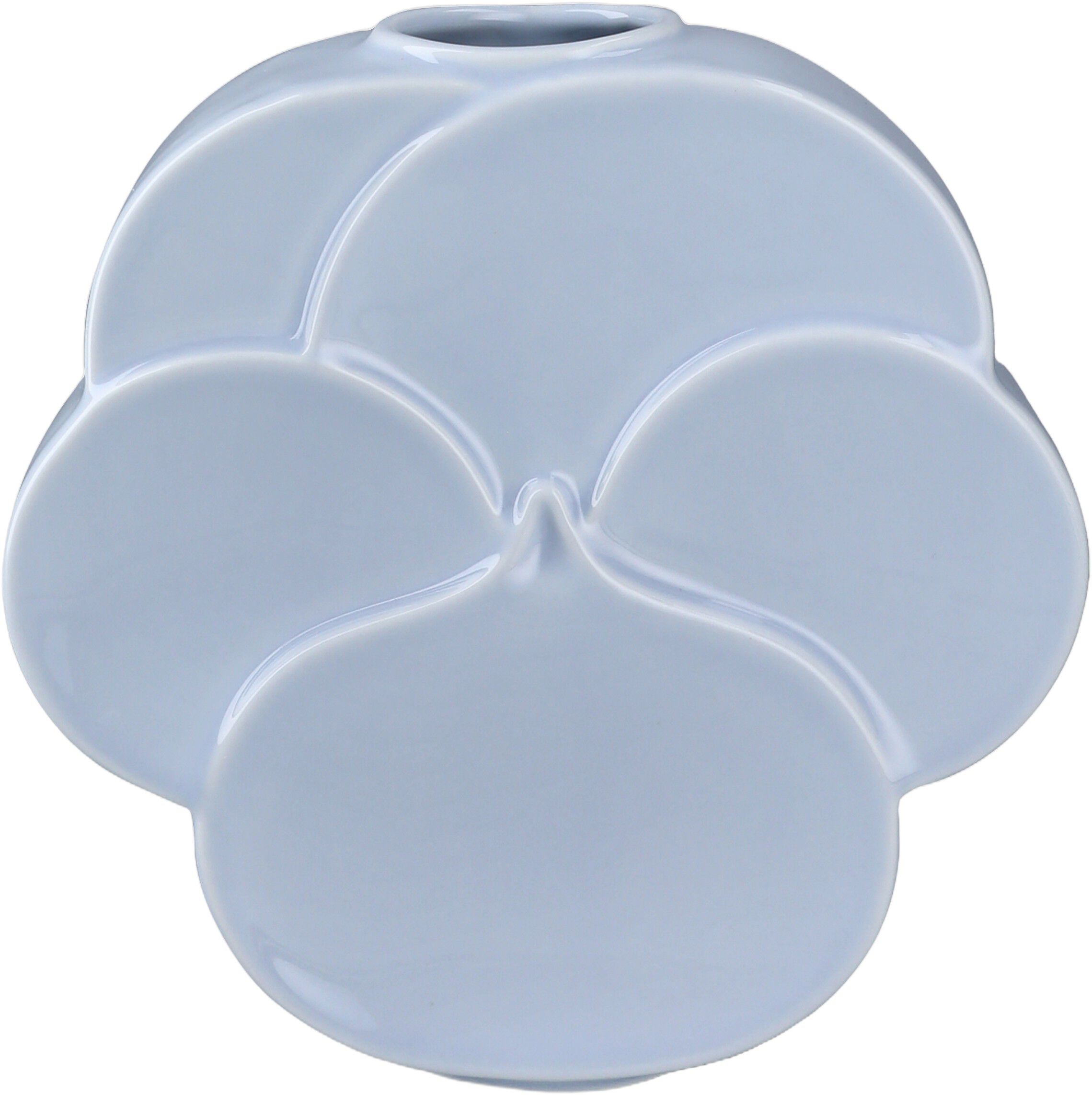 Flower Vase Stedmoderblomst H17 cm bl&aring; porcel&aelig;n