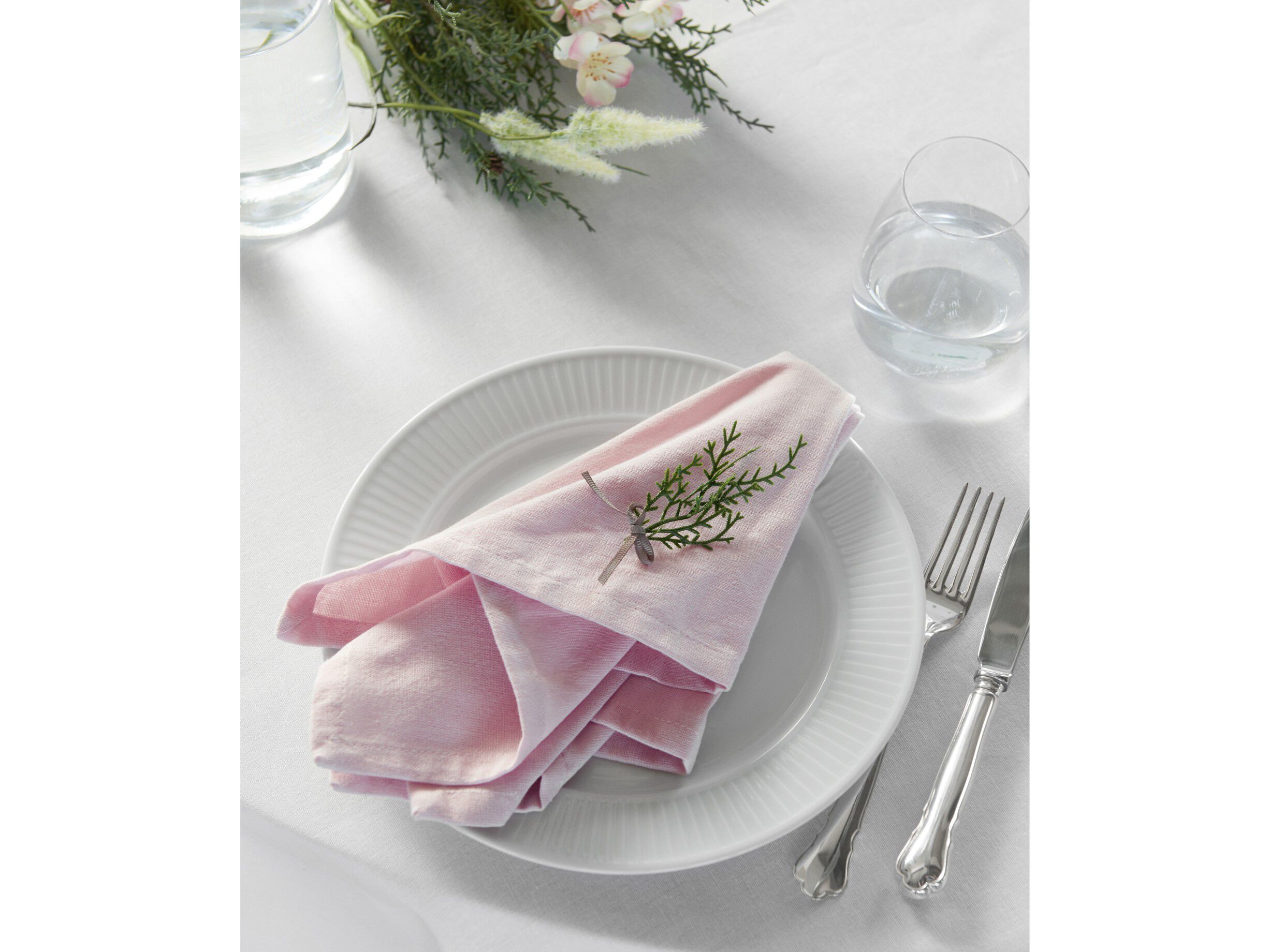 Tygservetter 45x45 cm Rose Smoke