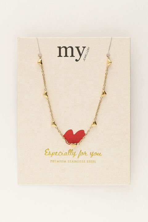 Necklace tiny hearts