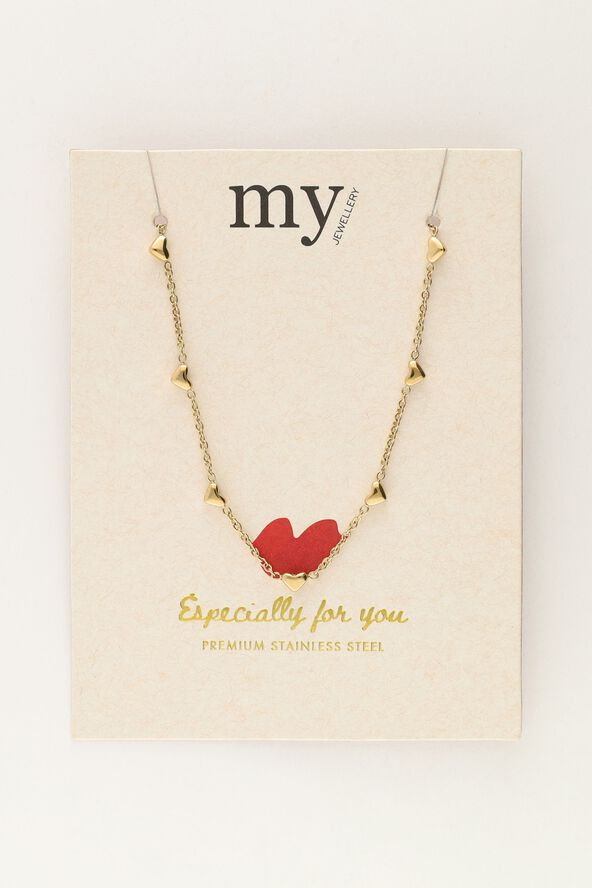 Necklace tiny hearts