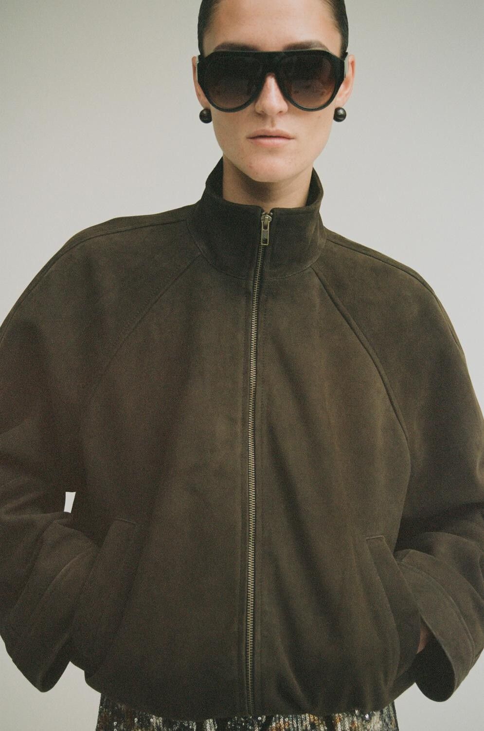Roususie L/S Suede Jacket/Pf