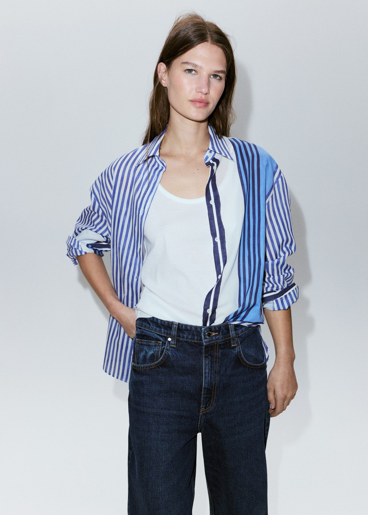 100% cotton striped shirt