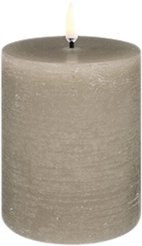 UYUNI LIGHTING - Pillar LED Candle - Sandstone - 7,8 x 10,1 CM