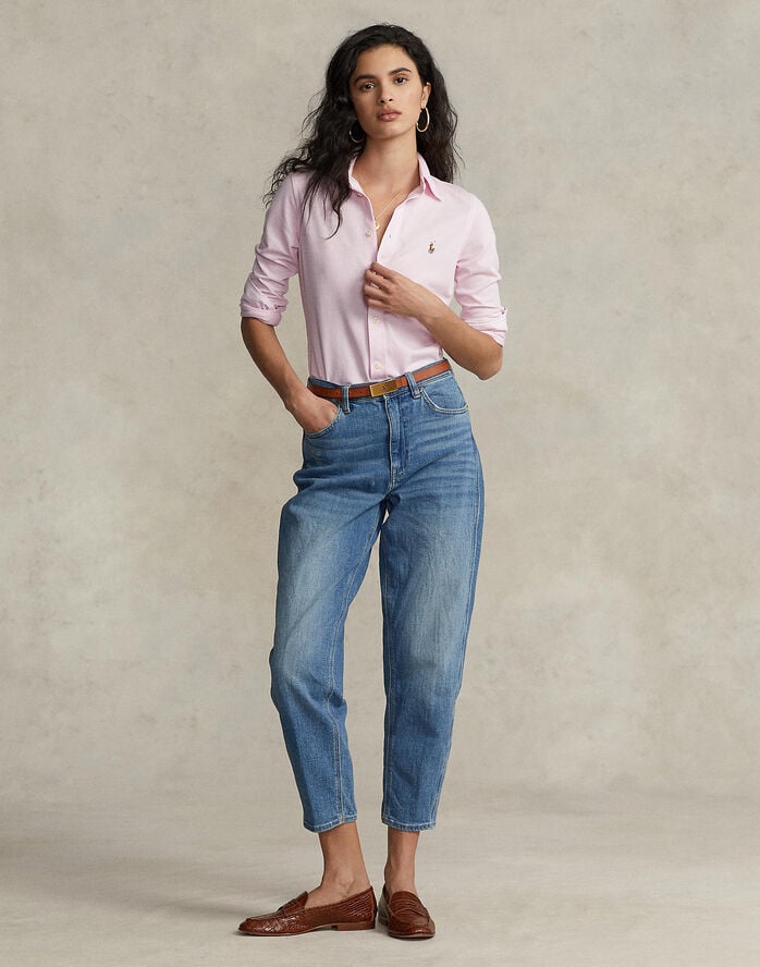 Knit Cotton Oxford Shirt