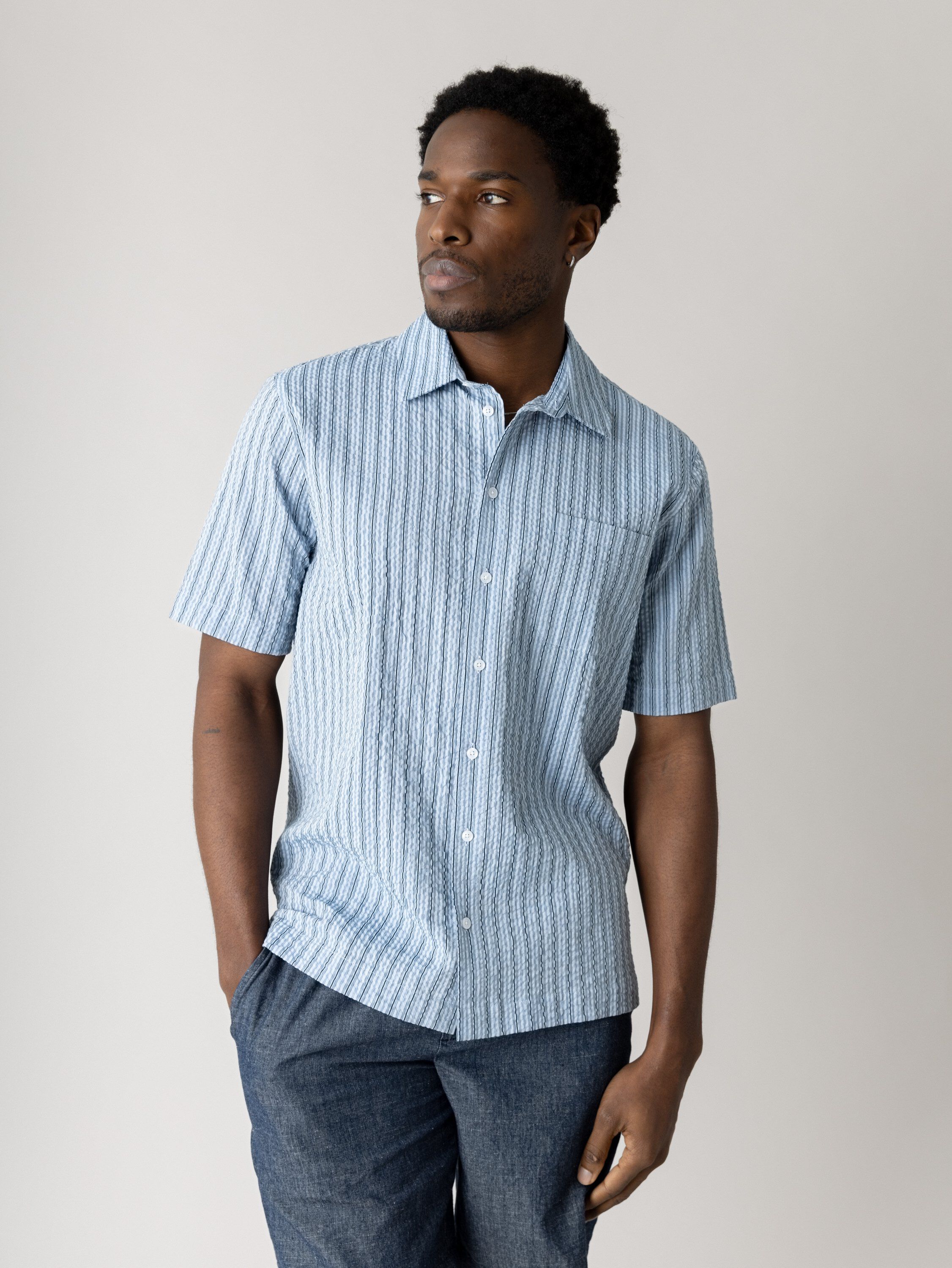 MMGMarlon SS Stripe Shirt