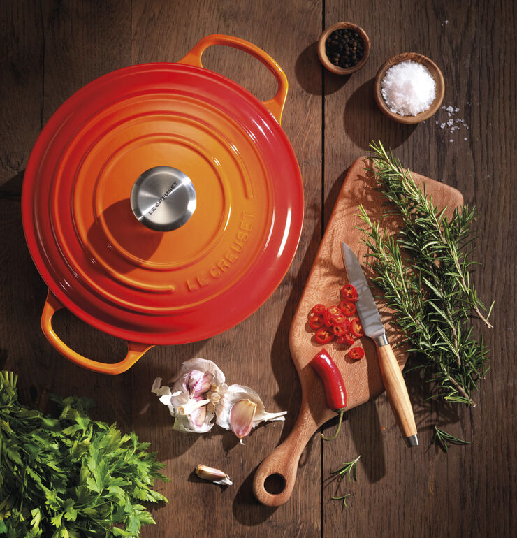 Rund støbejernsgryde 5,3L Volcanic