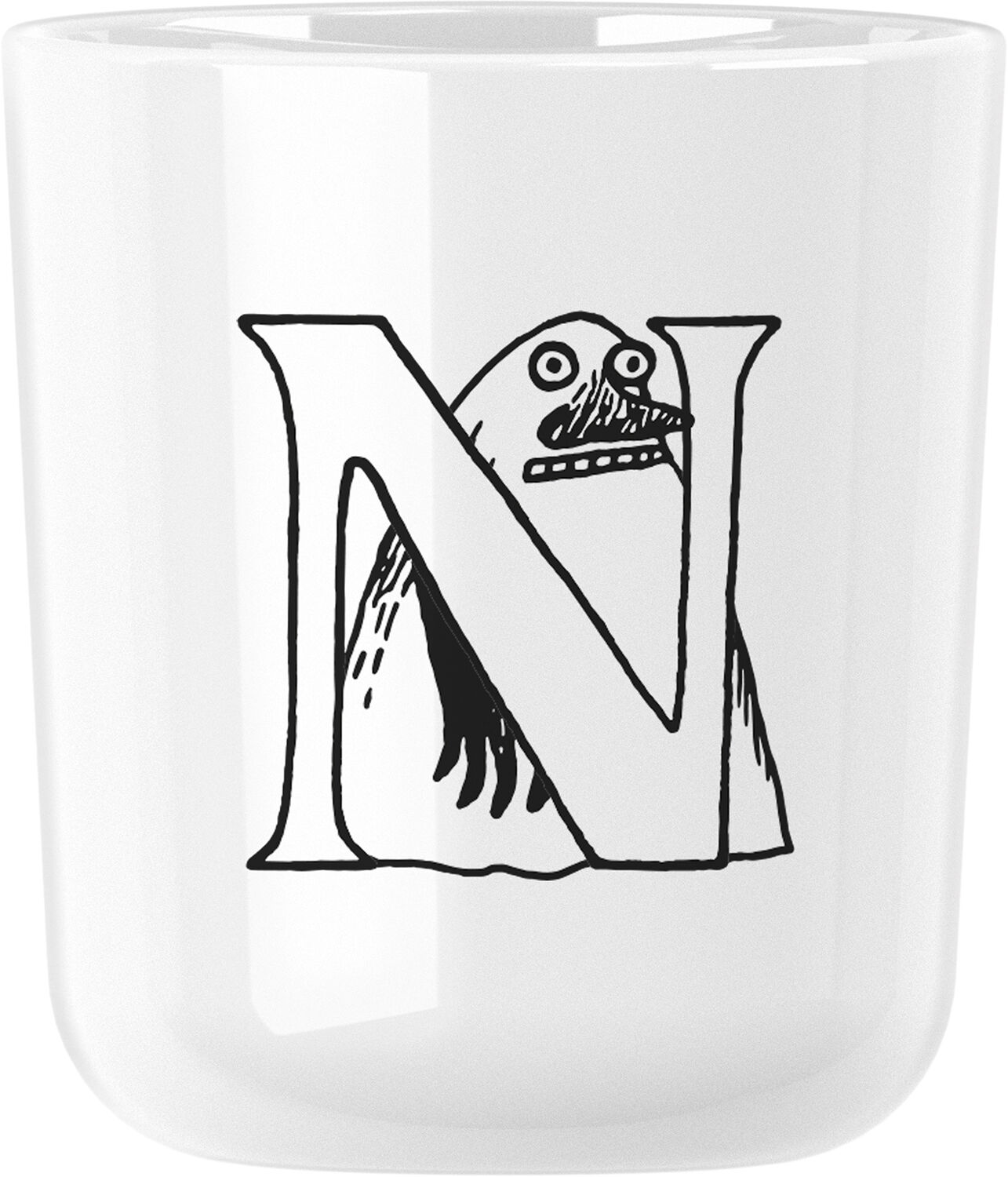 Moomin ABC mugg - C 0.2 l. Moomin white