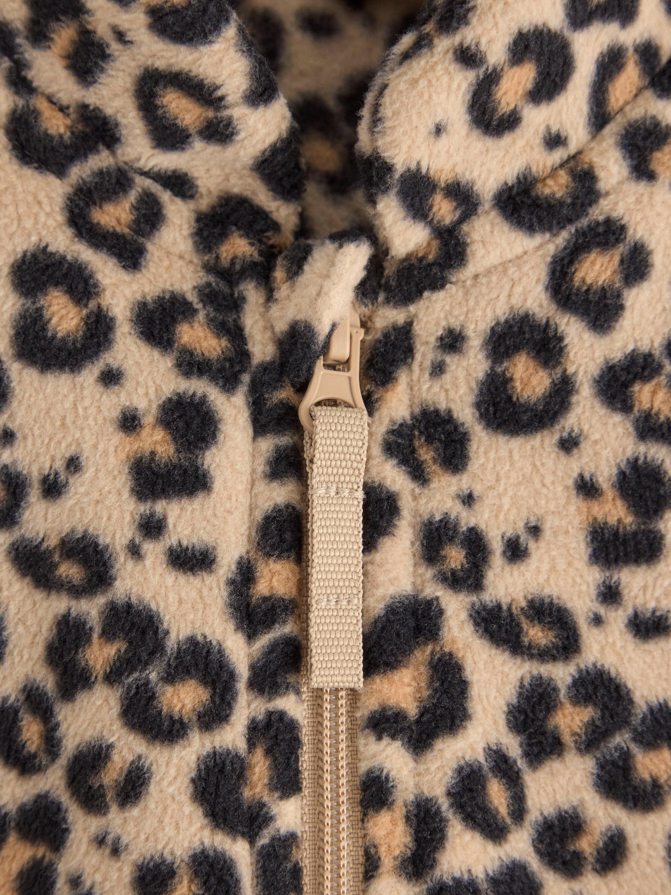 Jacket in microfleece with a high c