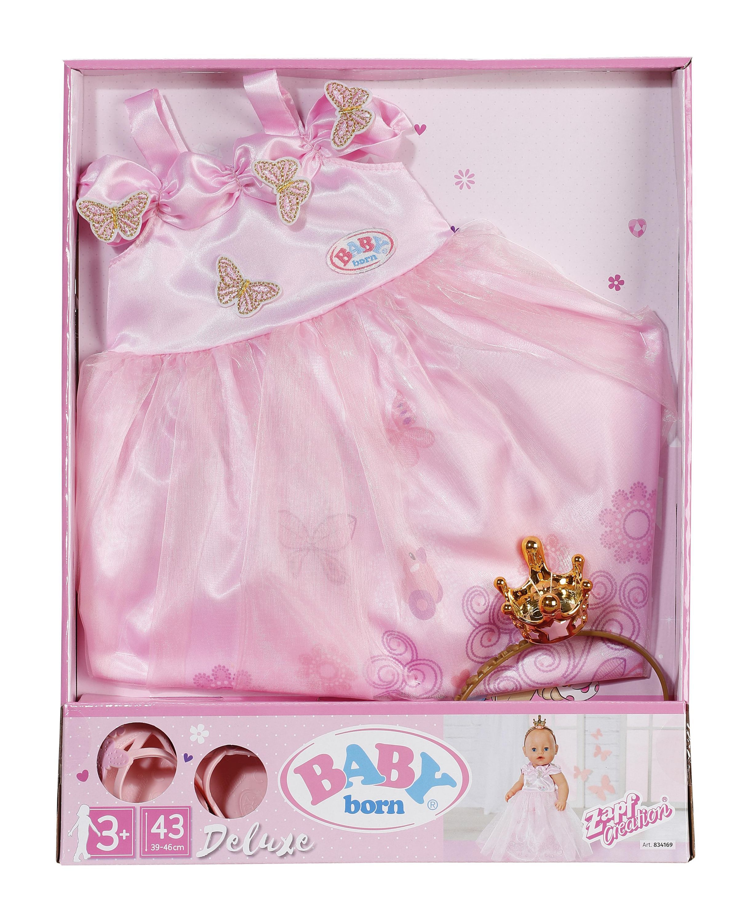 Baby Born Deluxe 43 cm princesse t&oslash;j