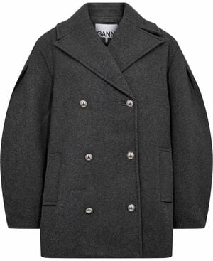 Peacoat Wool Midi Coat
