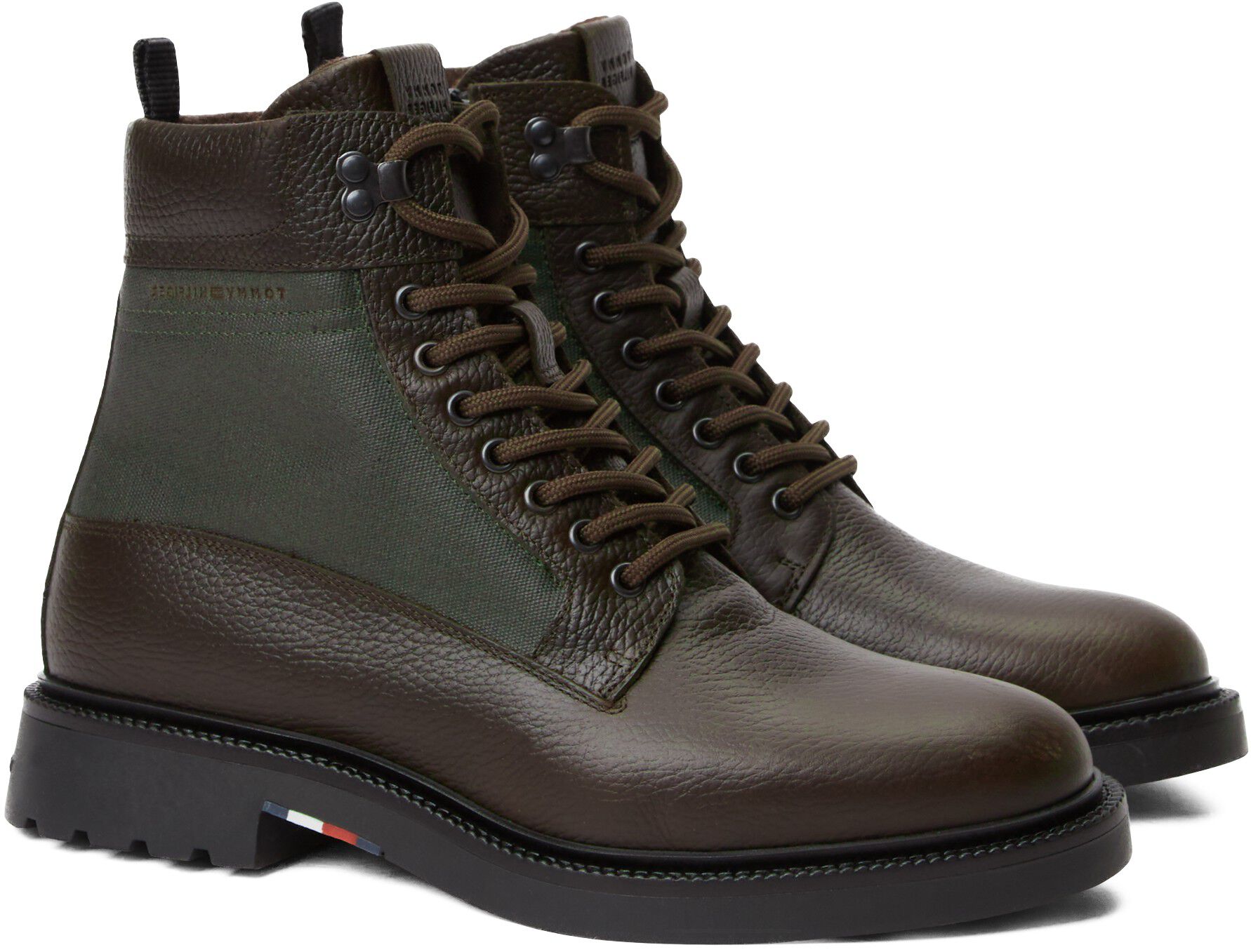 Leather Waterproof Cleat Lace-Up Boots