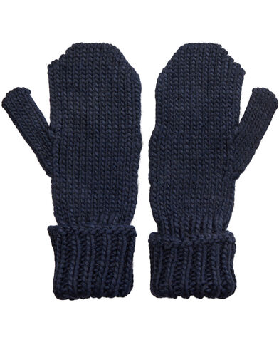 Knitted Mittens - Navy 2025