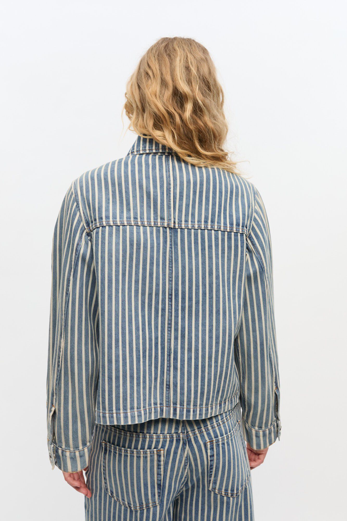 Light Stripe Denim Jacket