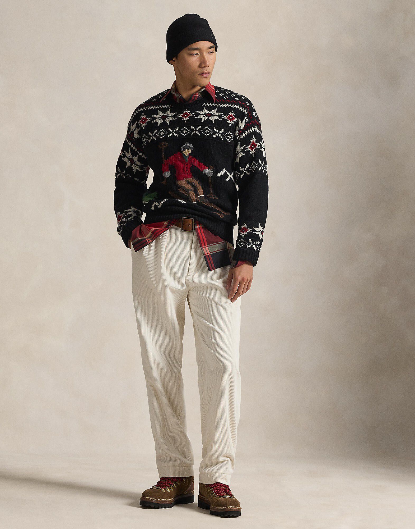 Wool Skier-Graphic Sweater