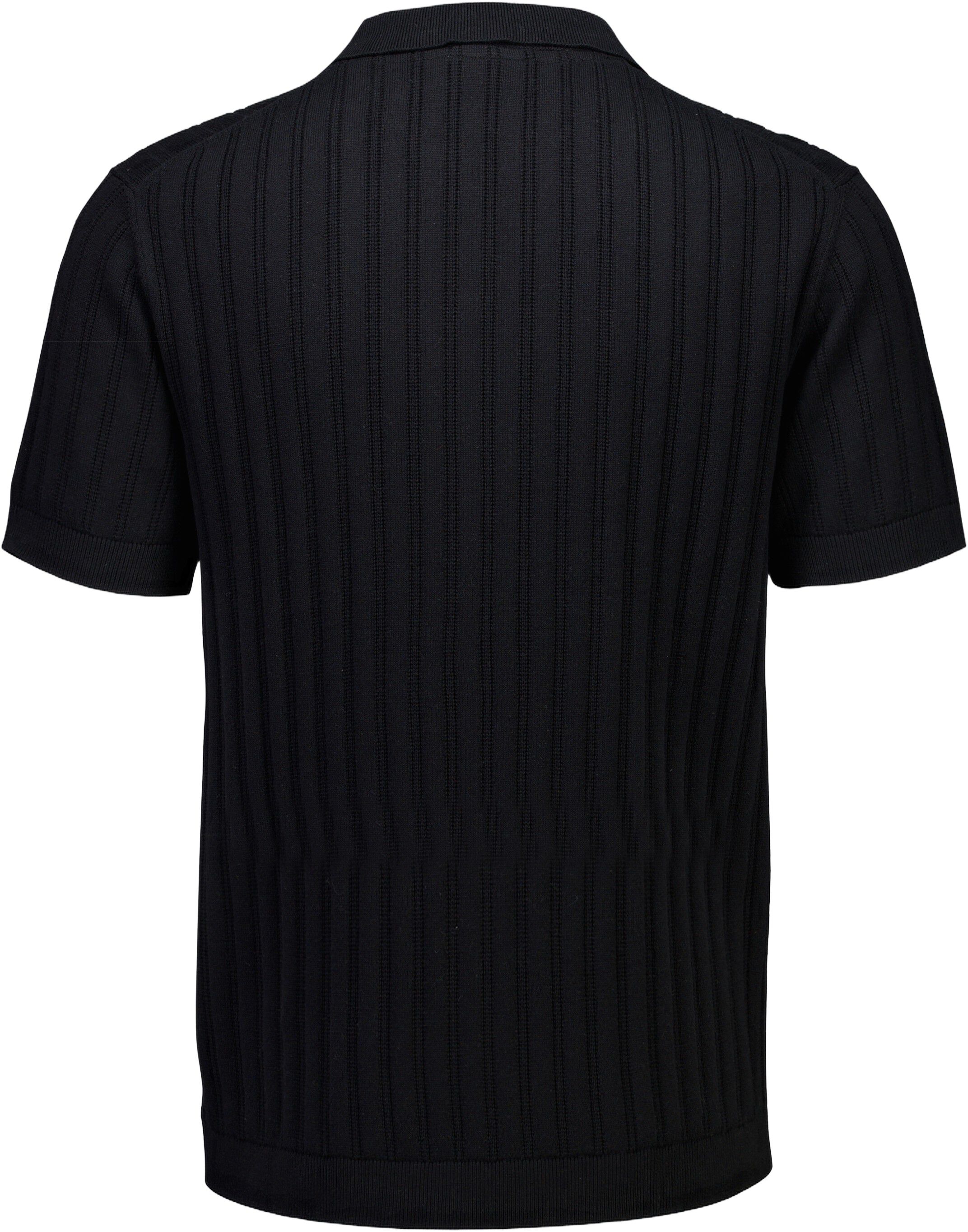 Knitted S/S v-neck polo