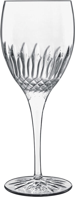 Hvitvinsglass Diamante 38 cl 4 stk. Klar