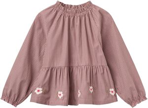 Blouse w. Flower Embroidery