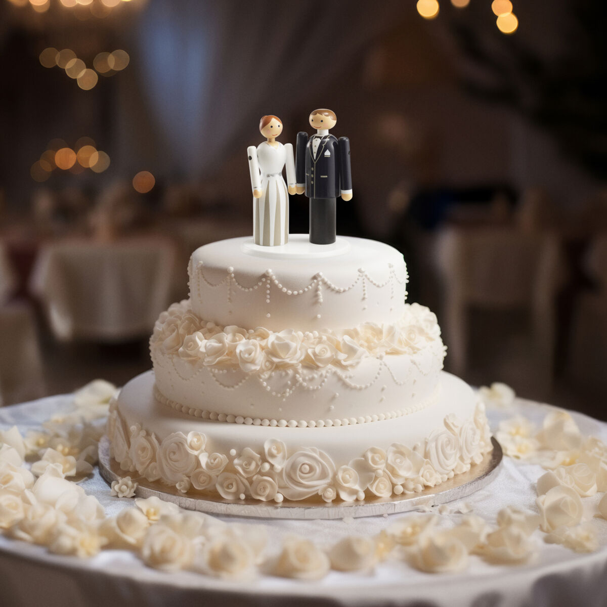 Platform til brudeparret hvid