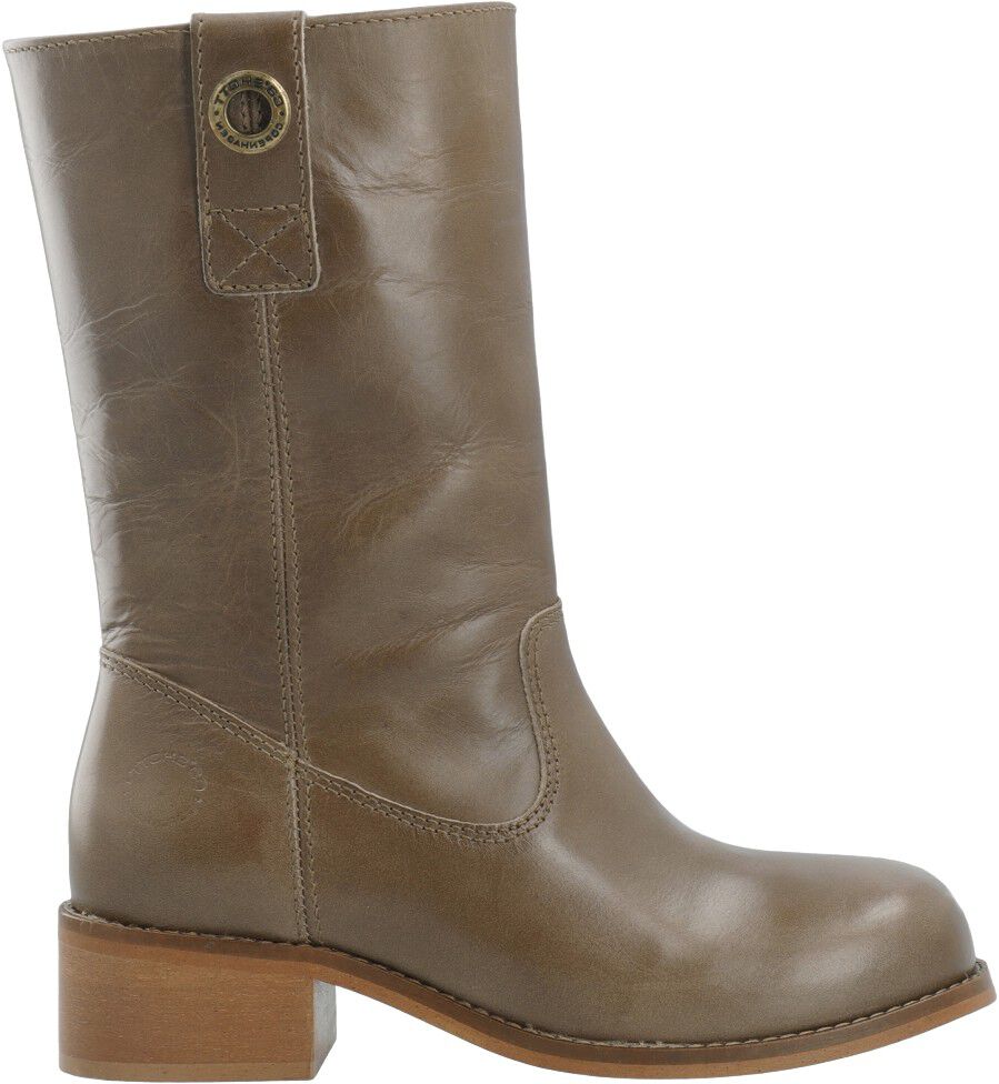 CASVILMA Pull On Mid Cut Boot Stone Leather