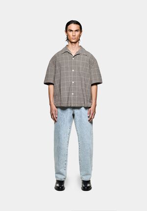 SEERSUCKER CHECK VACATION SHIRT