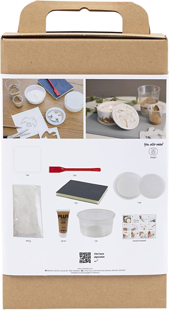 DIY Kit Resin St&oslash;bning, Krukke med l&aring;g