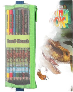 Dino World Malebog m/farv