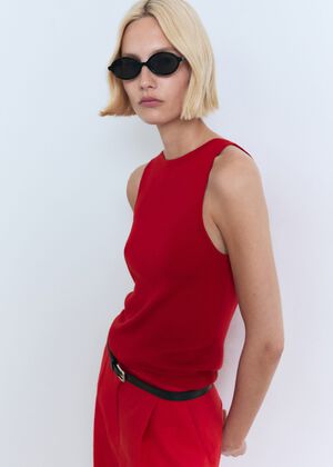 Fine-knit top