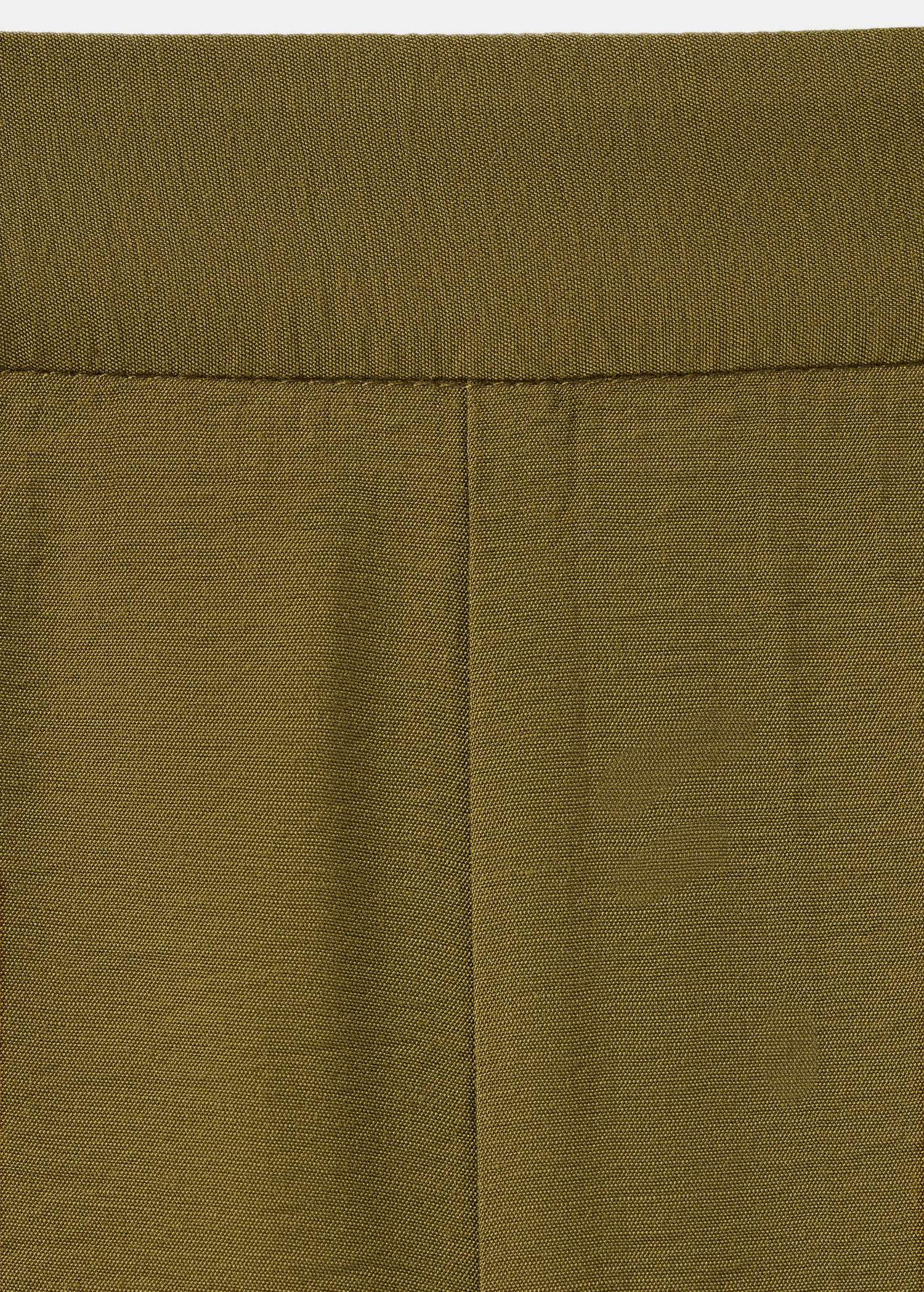 Straight mid-rise trousers