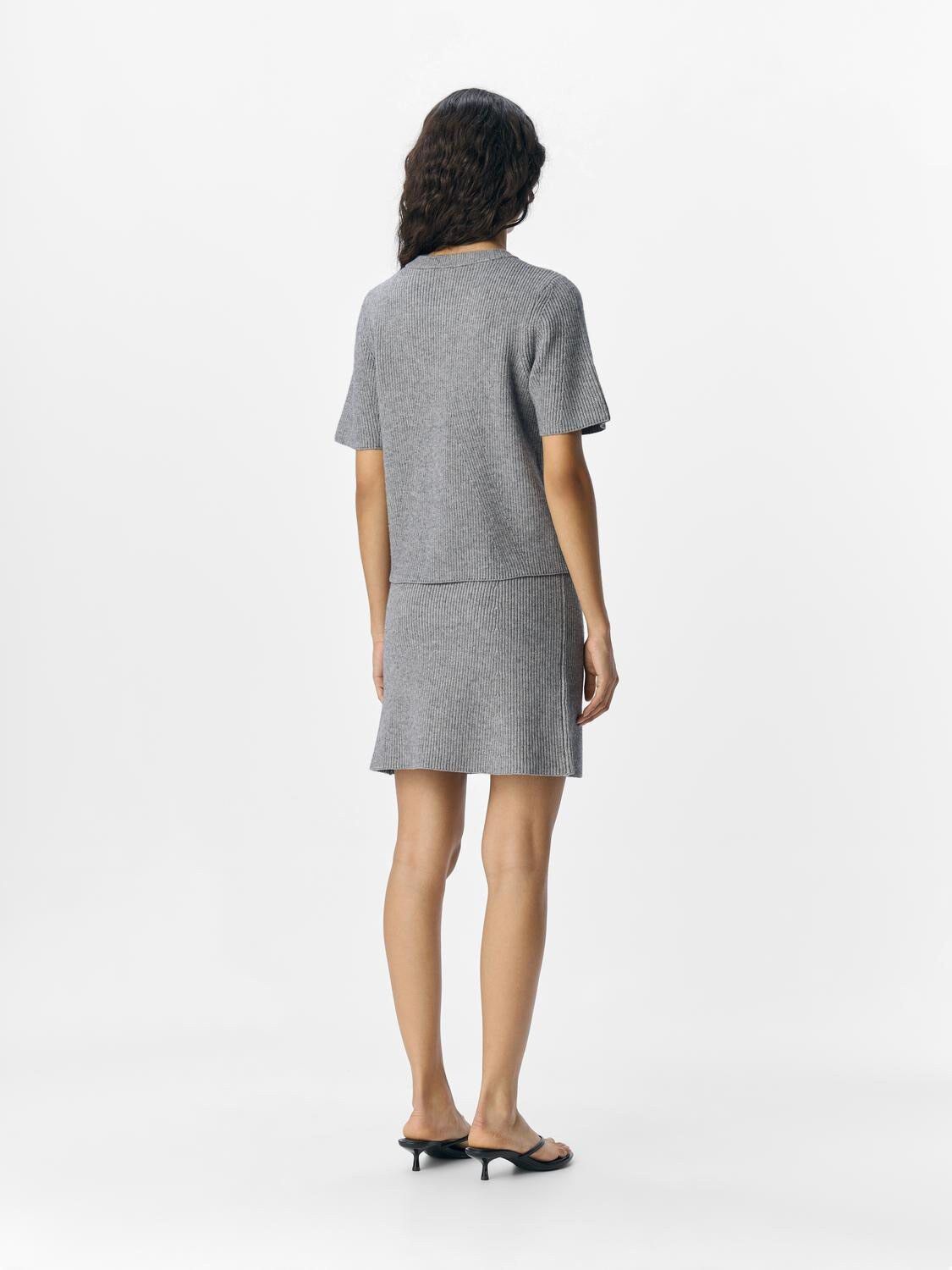 OBJVIOLA SS RE O-NECK CARDIGAN DIV