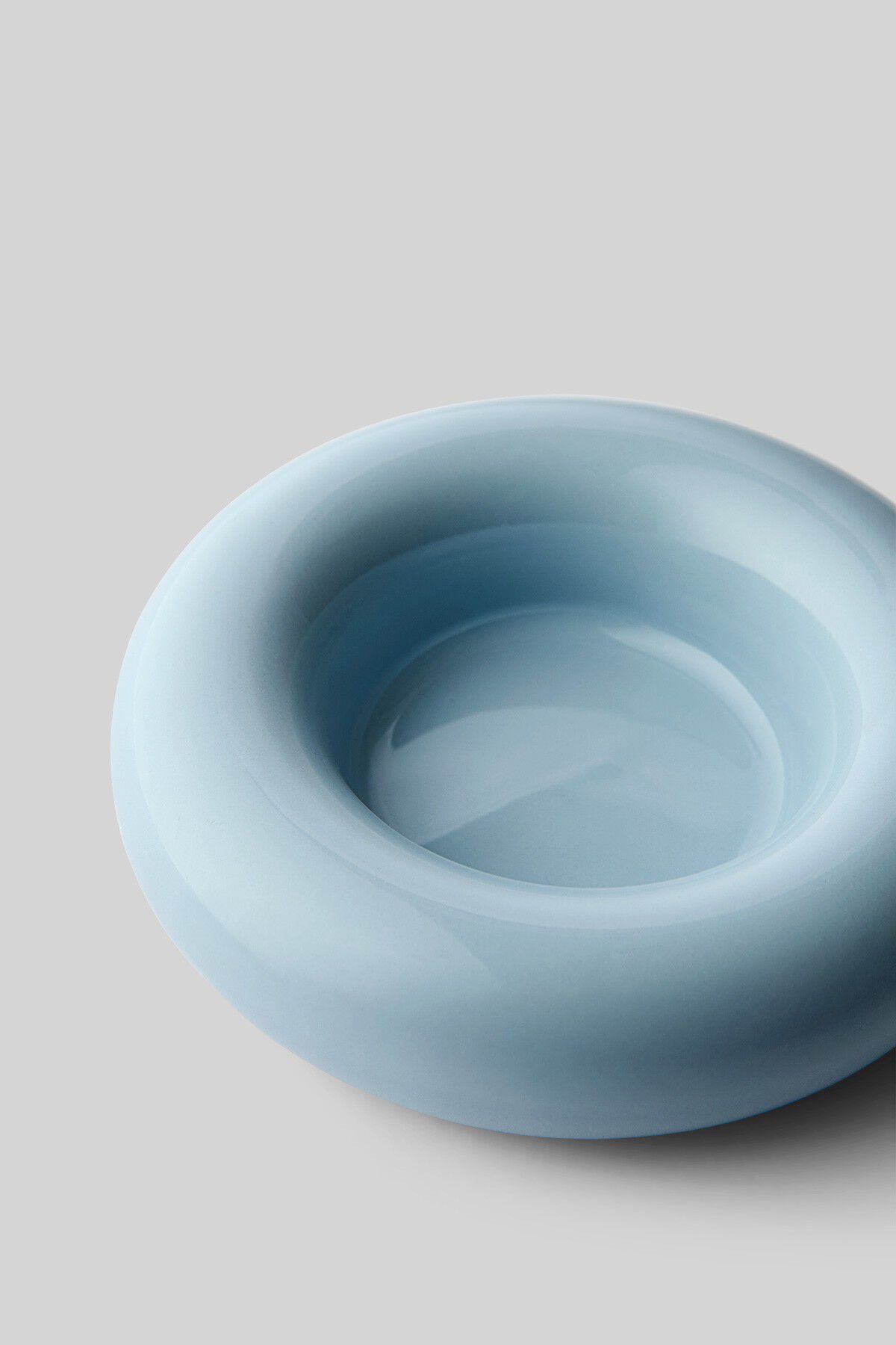 BOB CANDLE HOLDER, LARGE, LIGHT BLU