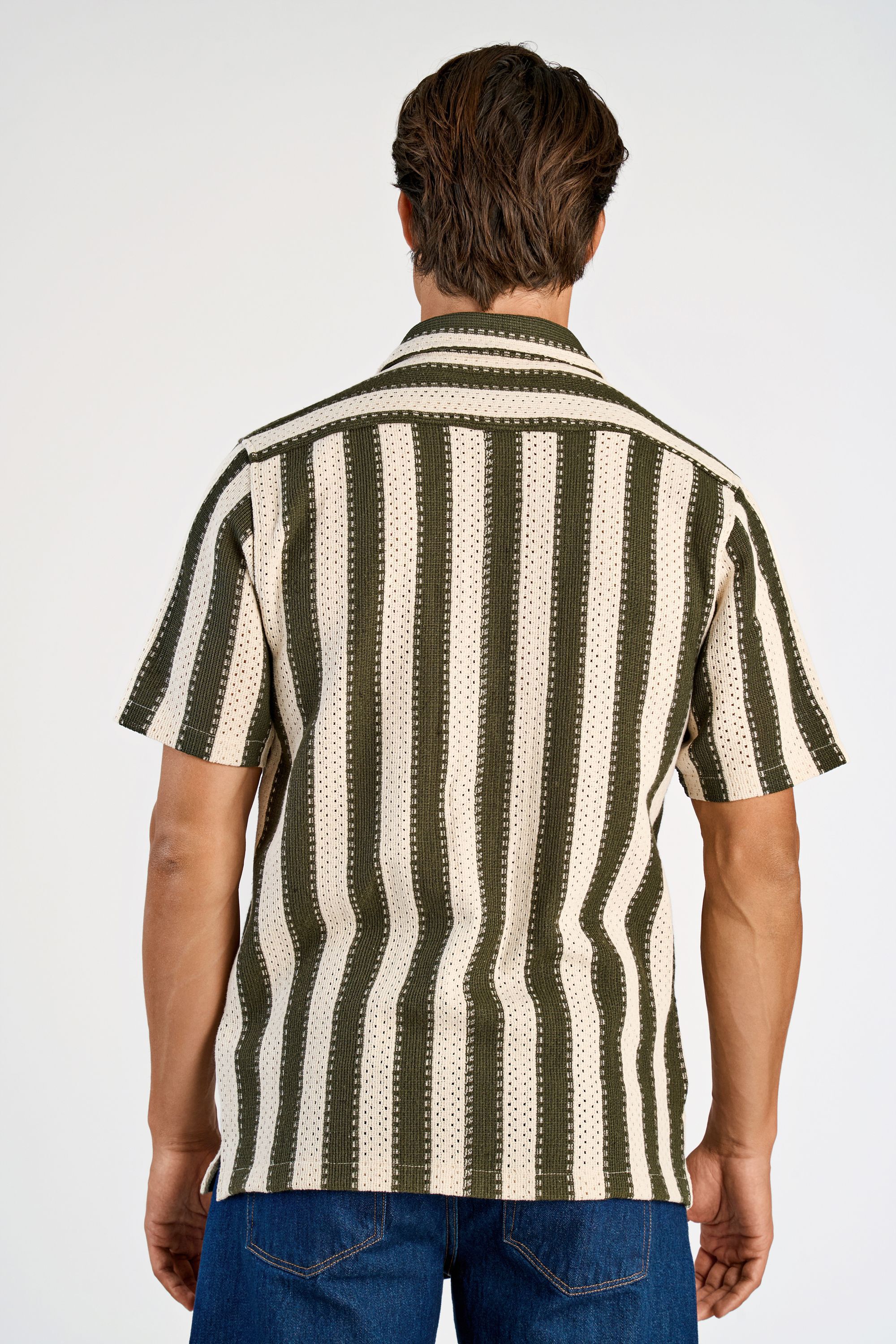 Bold striped resort shirt S/S