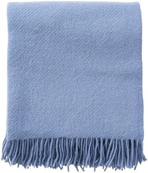 Uldplaid Bornholm blue bizzard