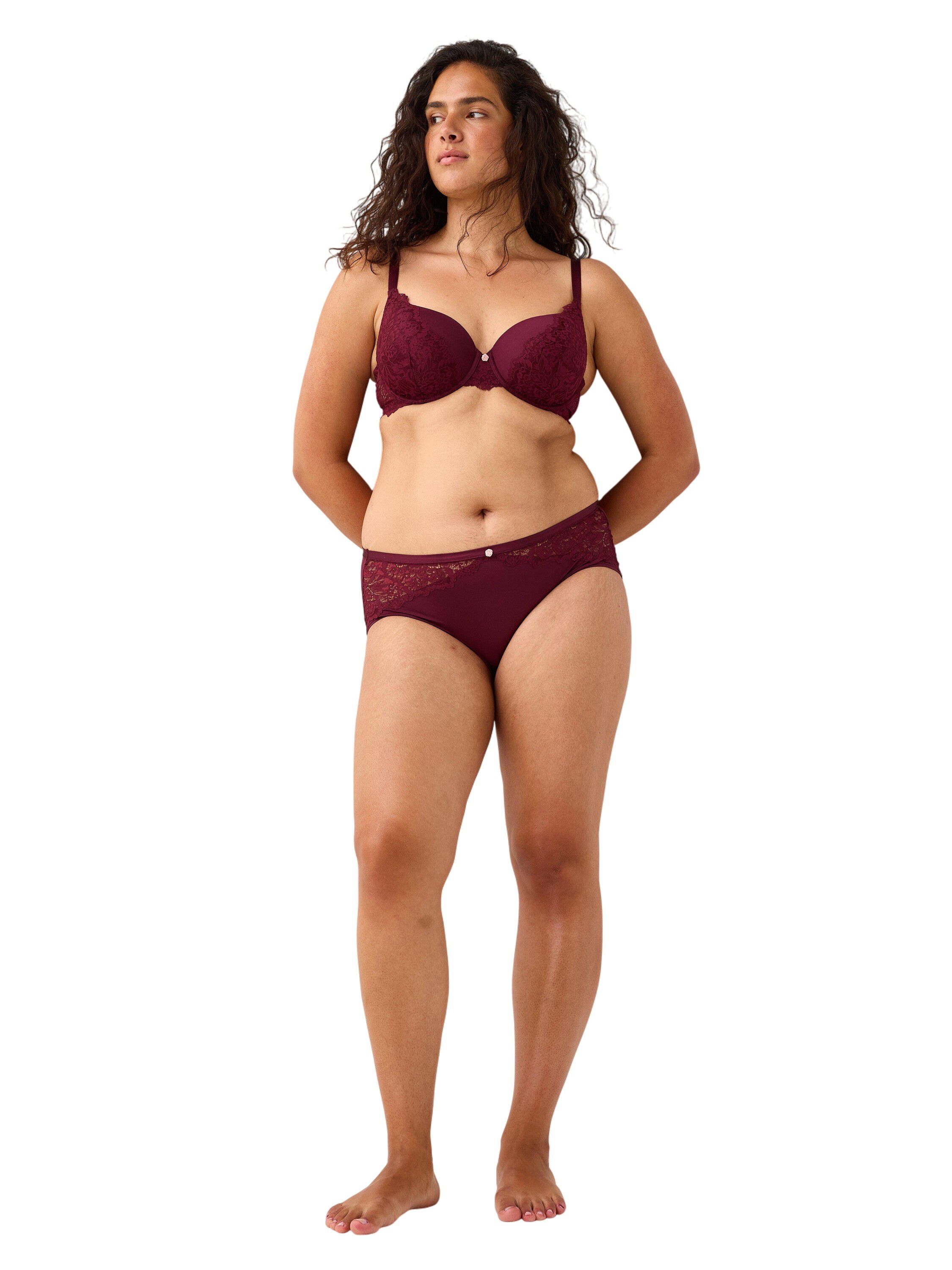 T-shirt-bh med blonde og mesh.