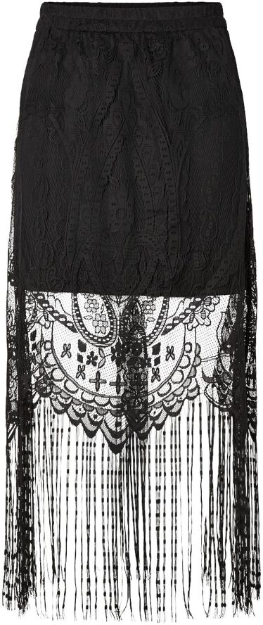 PCCLAIR HW ANKLE LACE TASSELS SKIRT