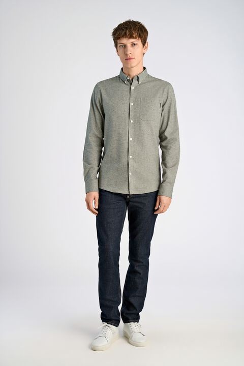 Brushed twill shirt L/S