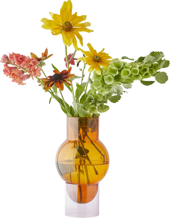 BUBBLE TUBE, LARGE, AMBER/ROSE, 90270A