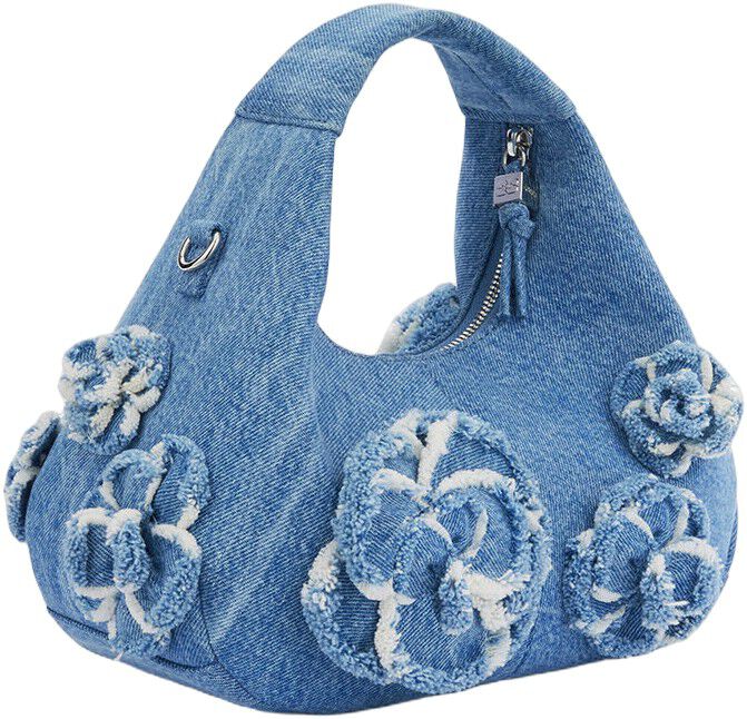 Hobo Mini Denim Flowers