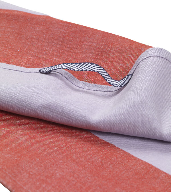 Hale Tea Towel - Red/Lilac