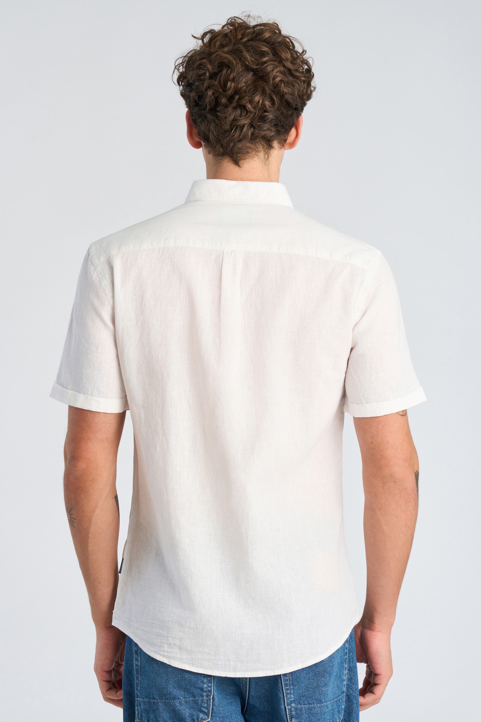 Cotton/linen shirt S/S