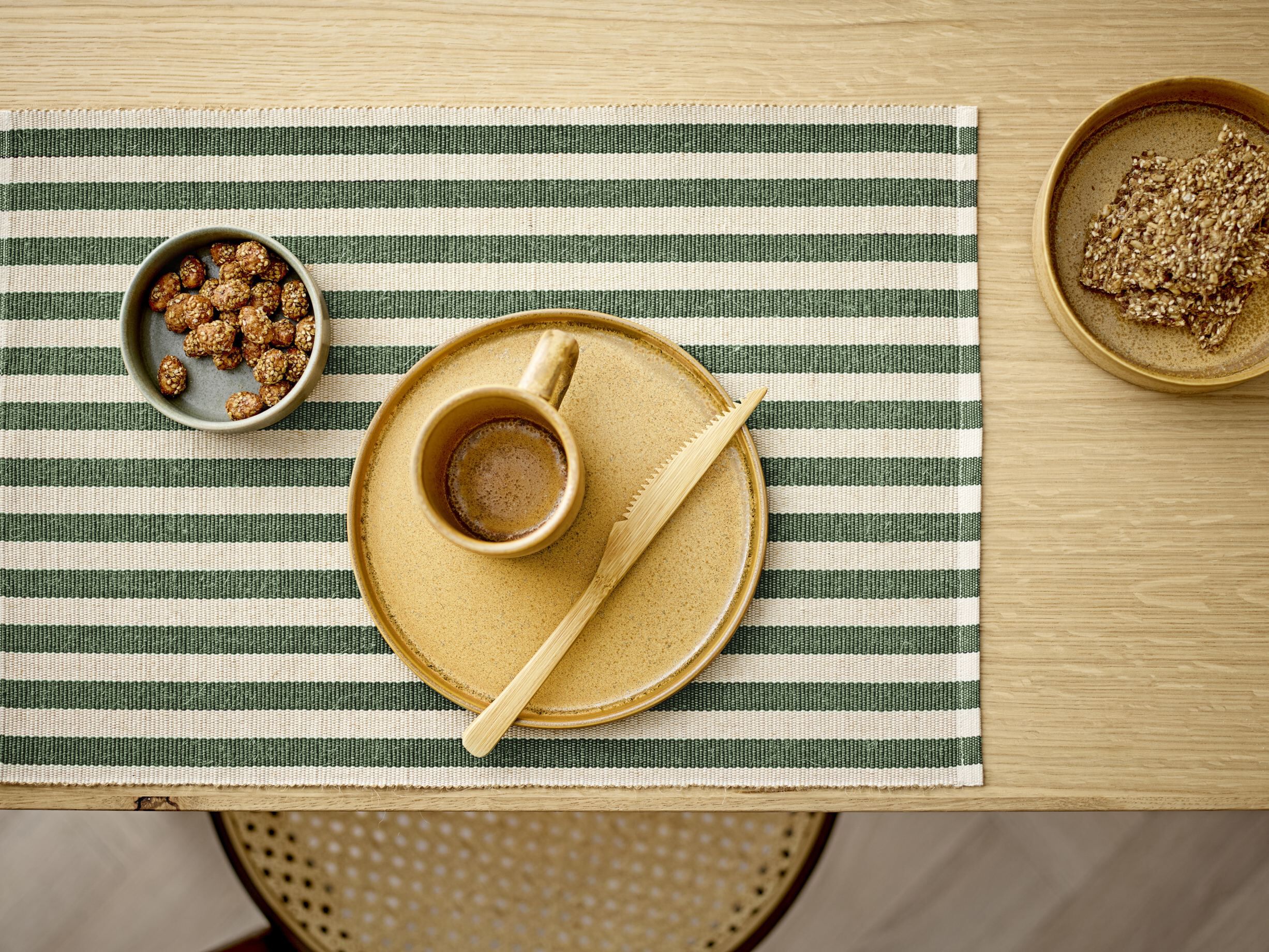 Bordstablett 33x48 2-pack Statement Stripe Green