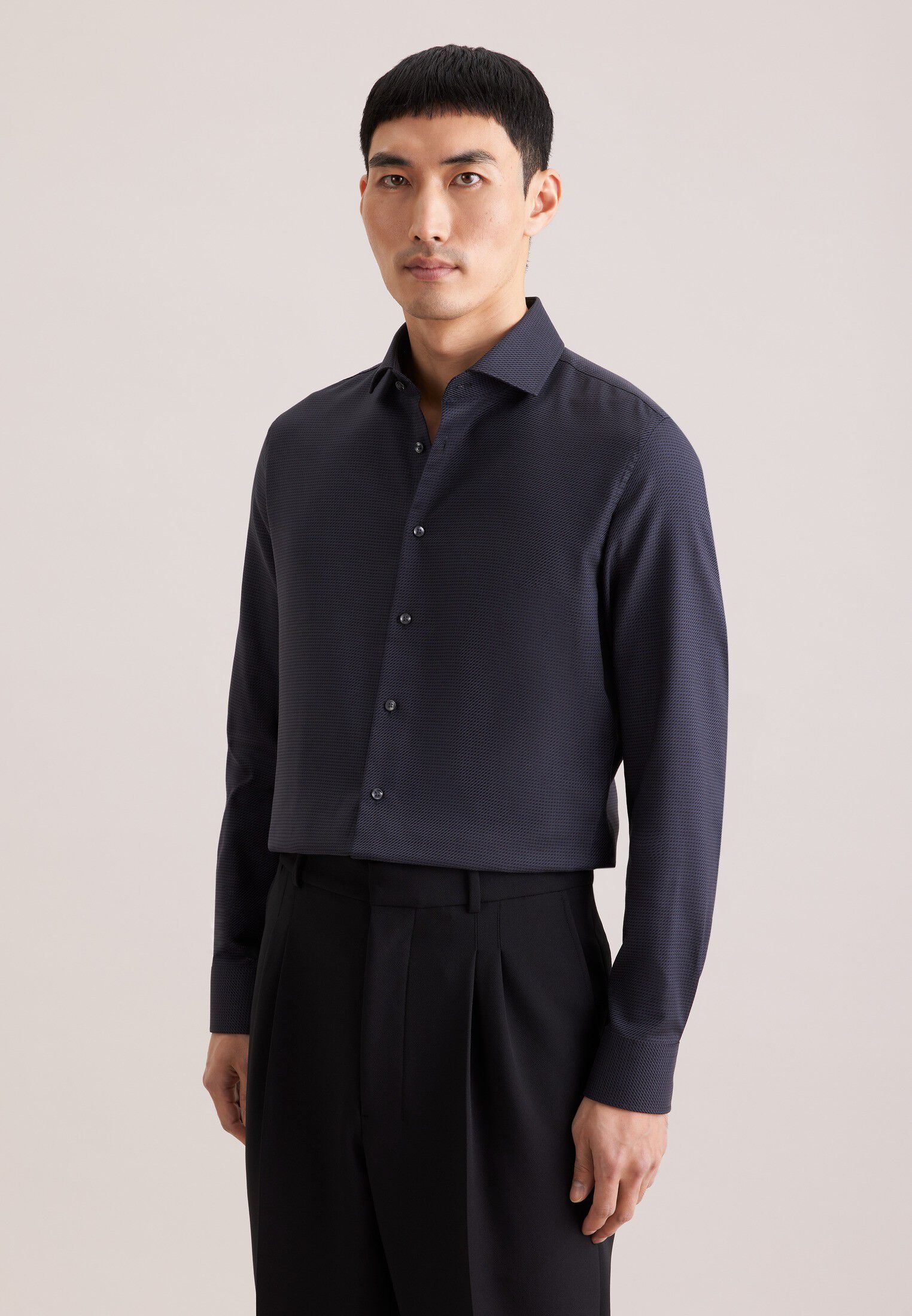 Business shirt Slim 1/1 Kent-Collar Structure
