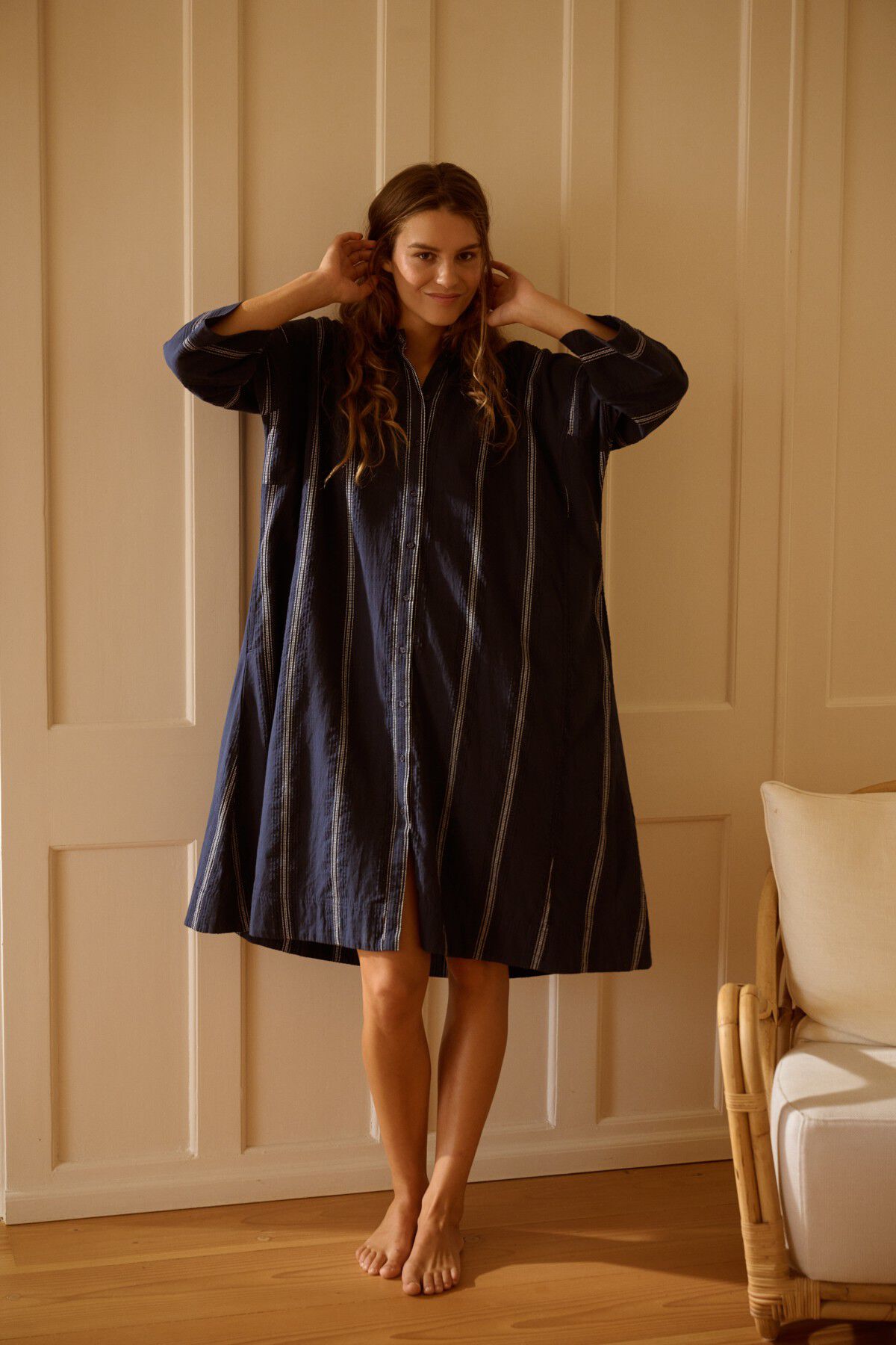 lively shirtdress stripe