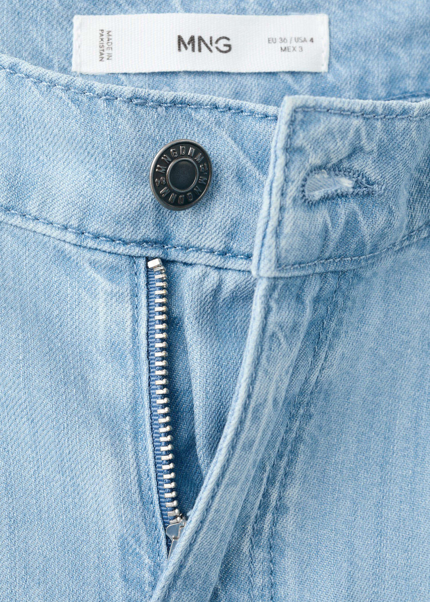 Mid-rise palazzo jeans
