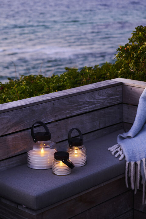 Aston Solar Krukke, Ø12xH12cm, Sort/Brun