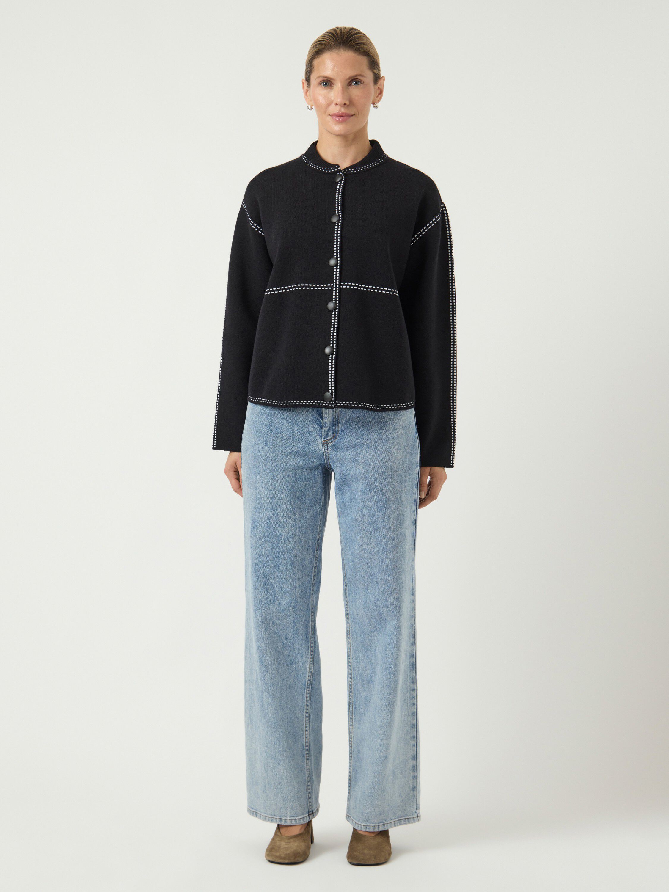 YASJENA LS KNIT CARDIGAN