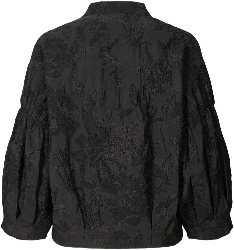 Clipped jacquard shirt jacket - Can