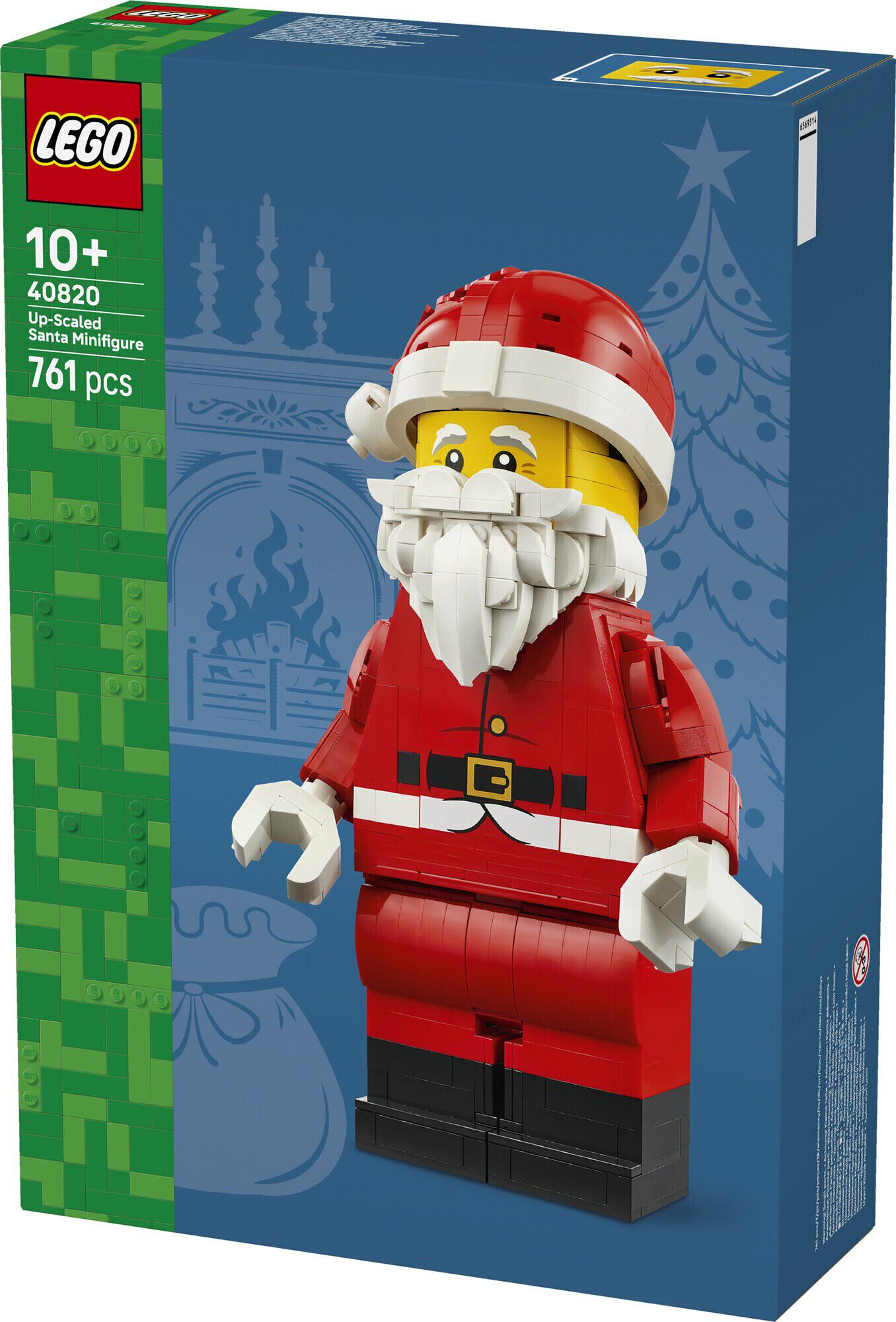 Opskaleret minifigur af julemanden 40820