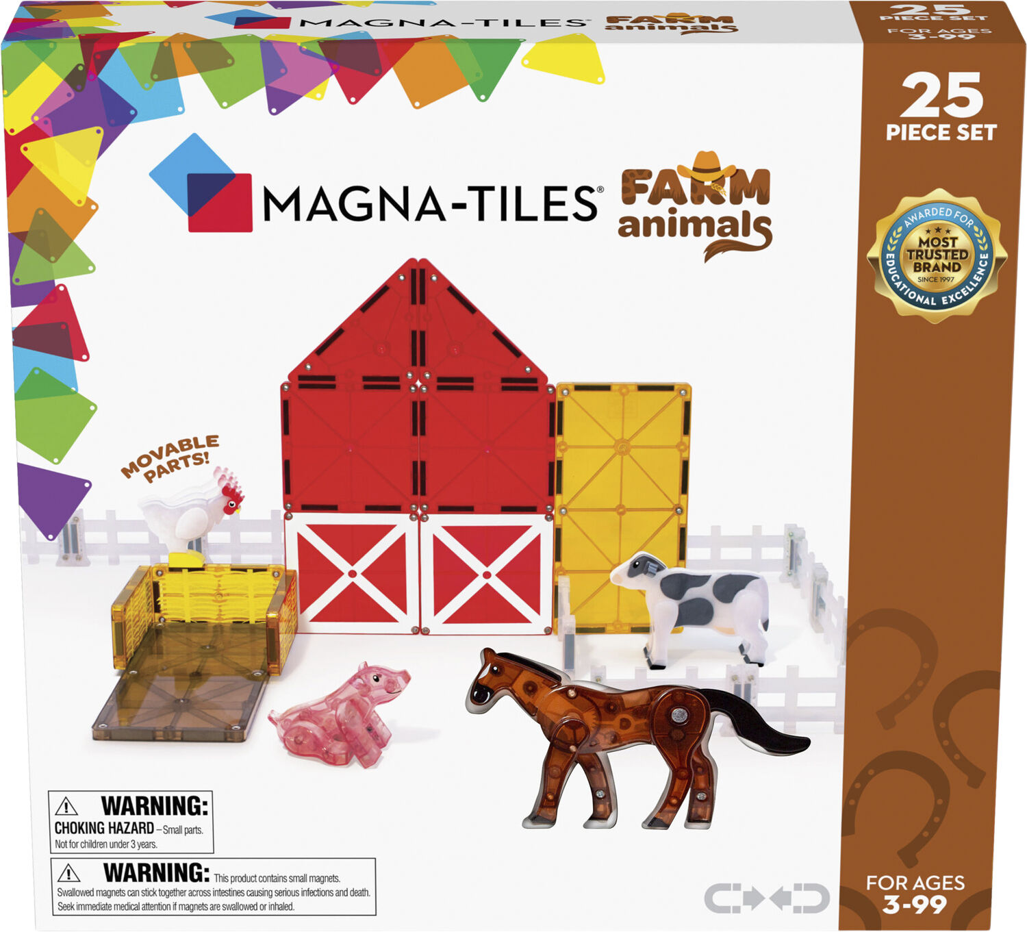 Magna-Tiles farm Animals, 25 pcs